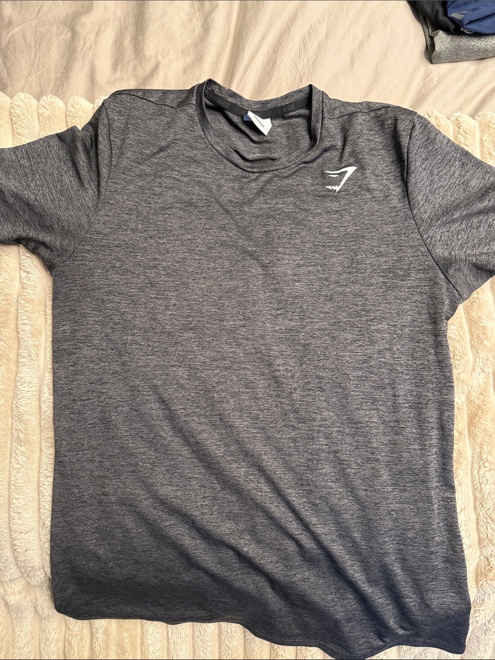 Gymshark Heathered Dark Gray Crew T-Shirt